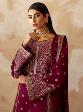 Shehrnaaz By Gulaal Embroidered Raw Silk 3 Piece Unstitched Suit GL24SR GL-SD-24-01 RAMAIL